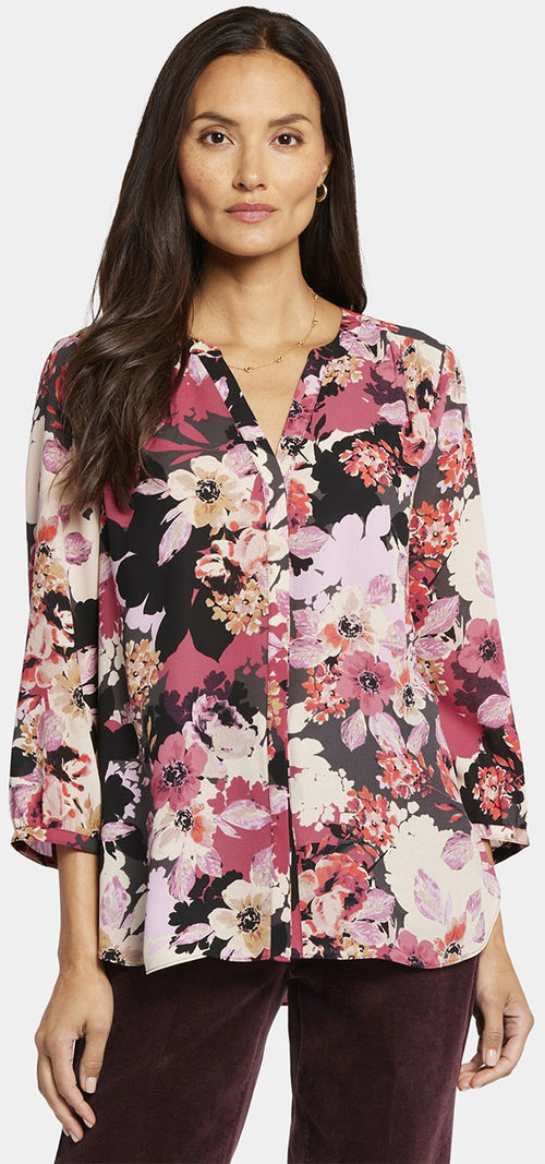 An image of the NYDJ Pintuck Blouse