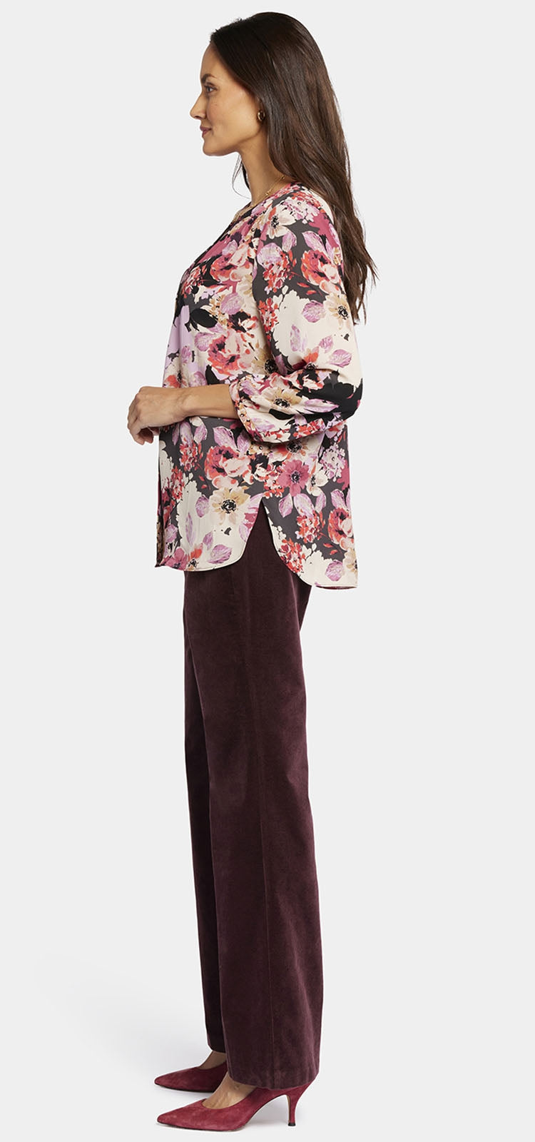 An image of the NYDJ Pintuck Blouse