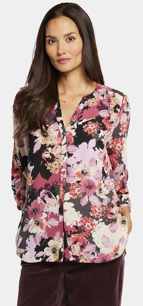 An image of the NYDJ Pintuck Blouse