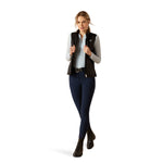 An image of a female model wearing the Ariat Fusion Insulated Gilet in the colour Black