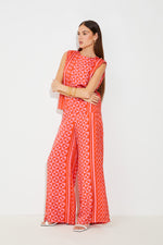 An image of the Suncoo Jairo Sun Print Wide-Leg Pants