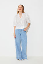 An image of the Suncoo Luxy Jacquard Cotton Voile Blouse