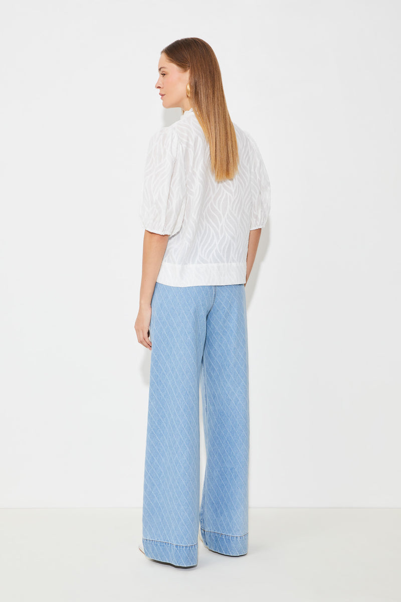 An image of the Suncoo Luxy Jacquard Cotton Voile Blouse