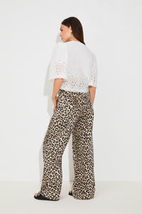 An image of the Suncoo Linda Short Embroidered Blouse