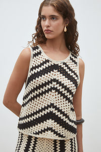 An image of the Suncoo Pissaro Knitted Vest