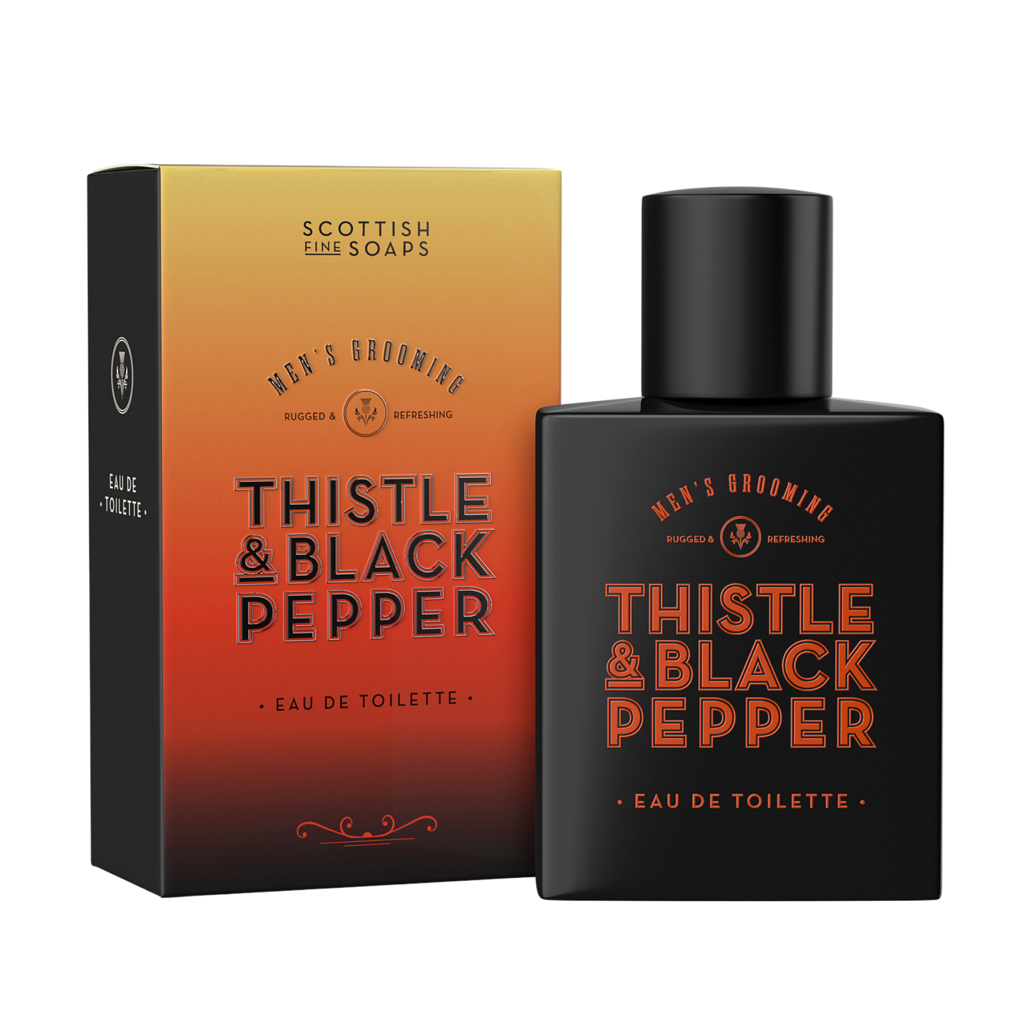 An image of the Scottish Fine Soaps Men's Grooming Eau de Toilette 100ml in Carton