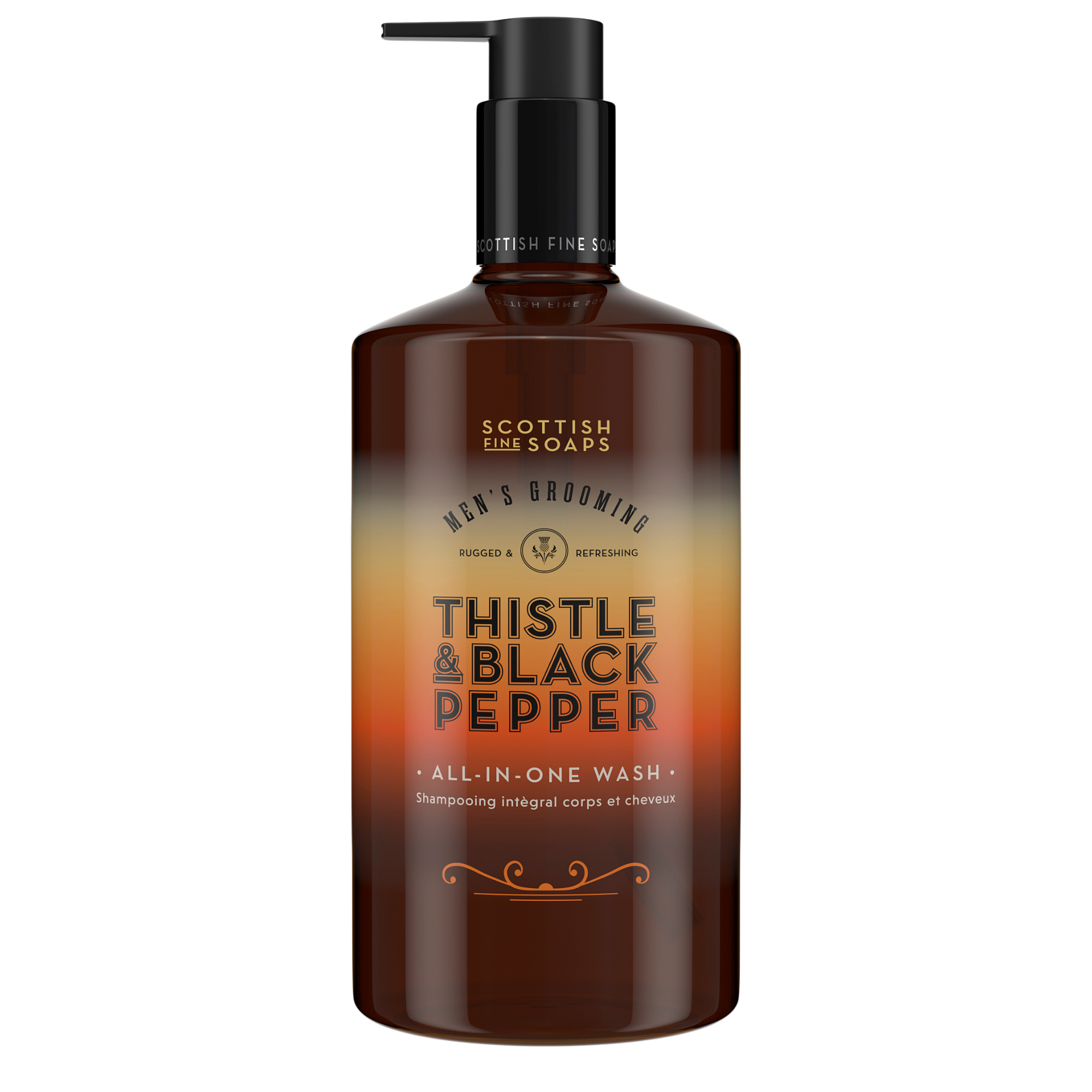 An image of the Scottish Fine Soaps Men's Grooming All In One Wash 500ml Pump Bottle
