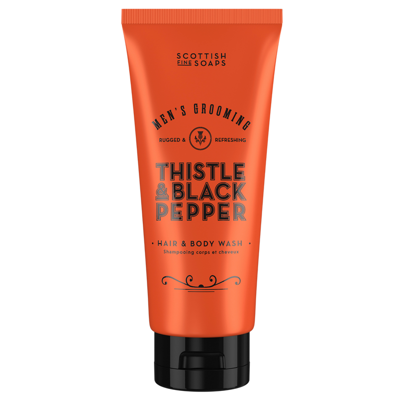 An image of the Scottish Fine Soaps Men's Grooming Hair & Body Wash 200ml Tube