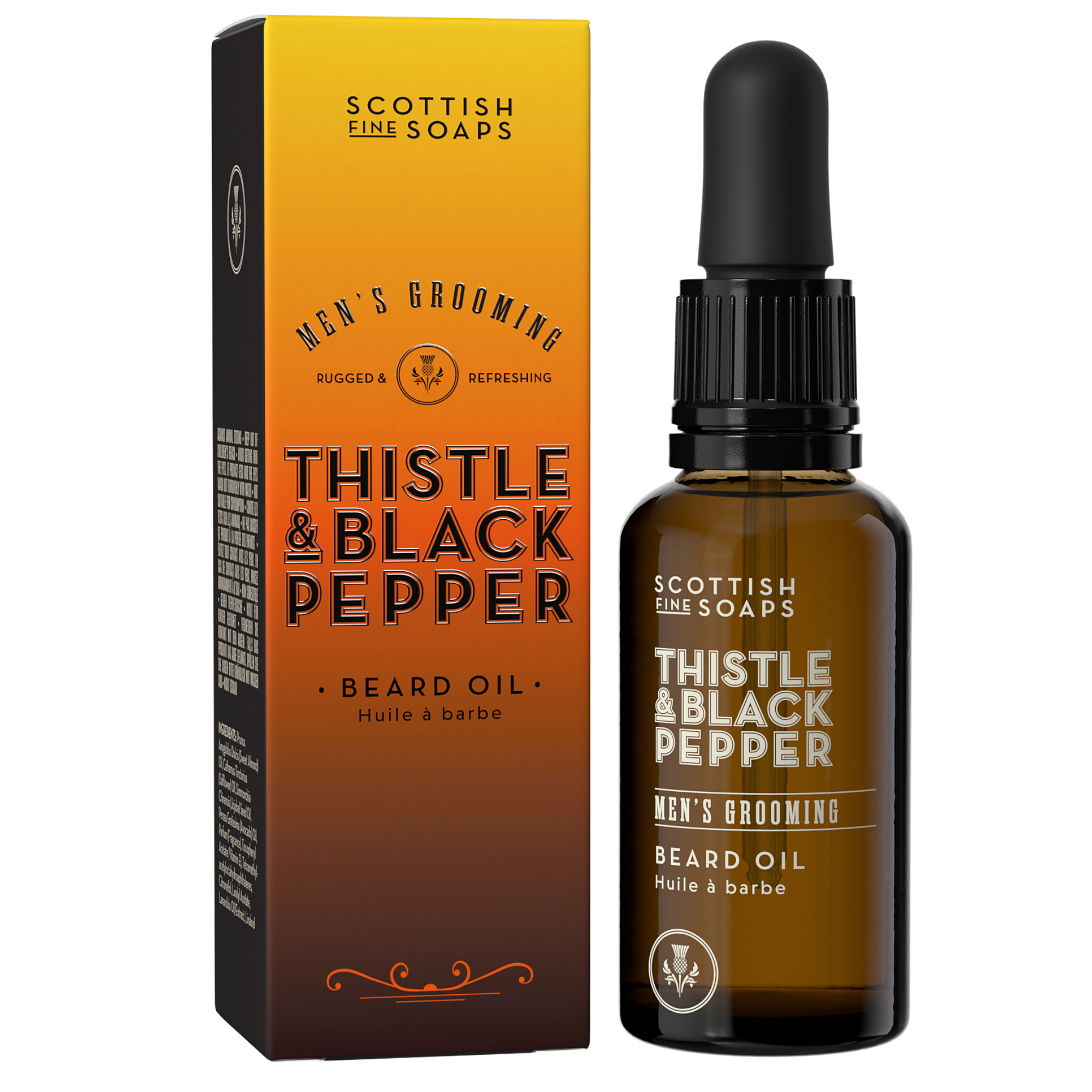 An image of the Scottish Fine Soaps Men's Grooming Beard Oil 30ml in Carton