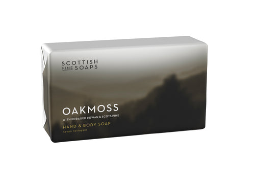 An image of the Scottish Fine Soaps Oakmoss Hand & Body Soap 220g Wrapped