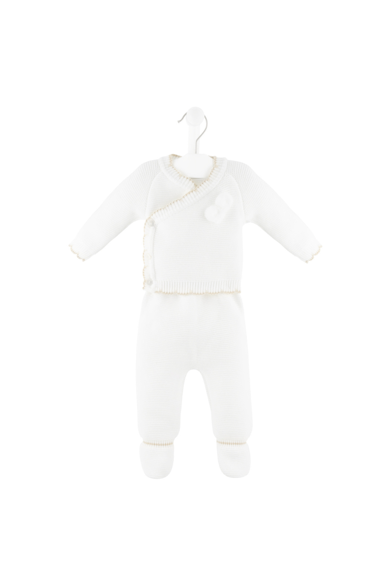 Scallop Edge Knitted 2-Piece Set