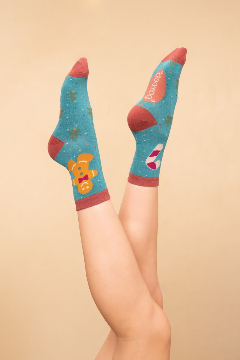 An image of the Powder Gingerbread Ankle Sock