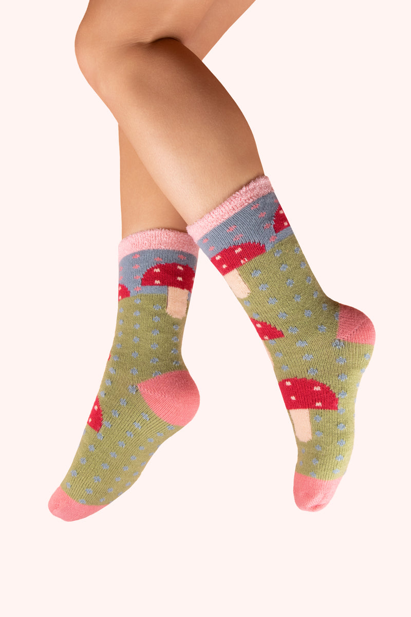 An image of the Powder Cosy Toadstool Cosy Socks