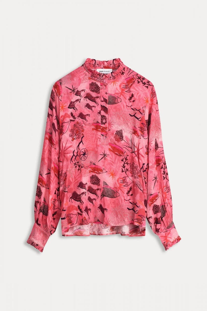 An image of the POM Amsterdam Fantastique Rose Blouse