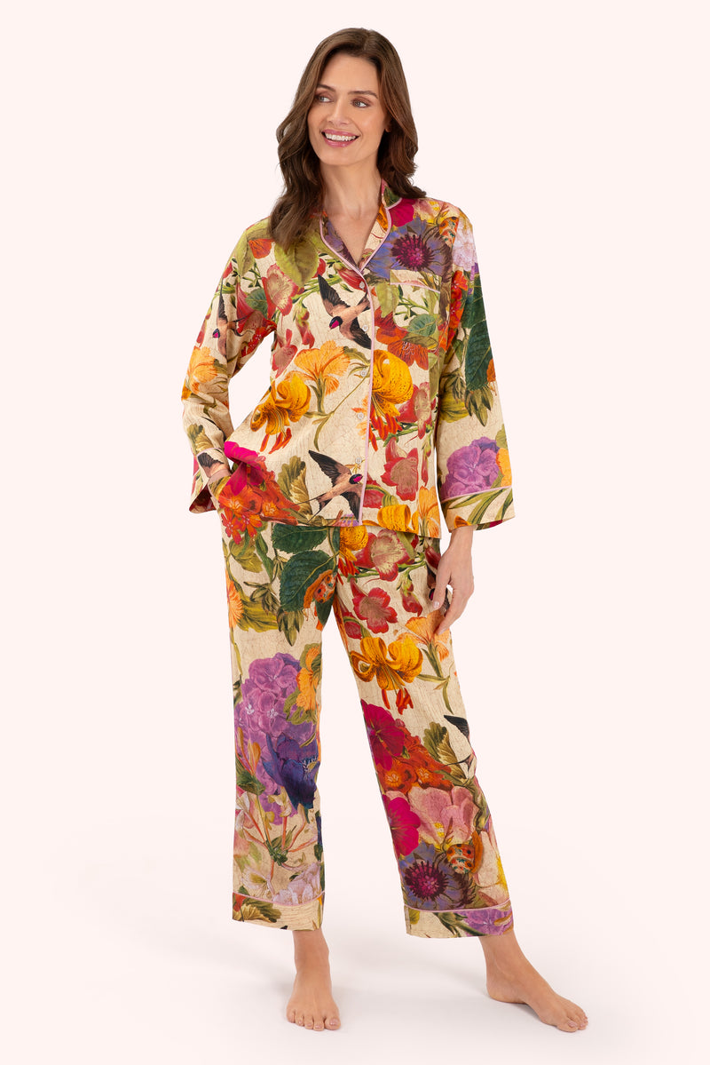 An image of the Powder Cream Posy Pyjamas