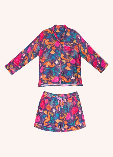 An image of the Powder Seashore Friends Supersoft Pyjamas - Medium
