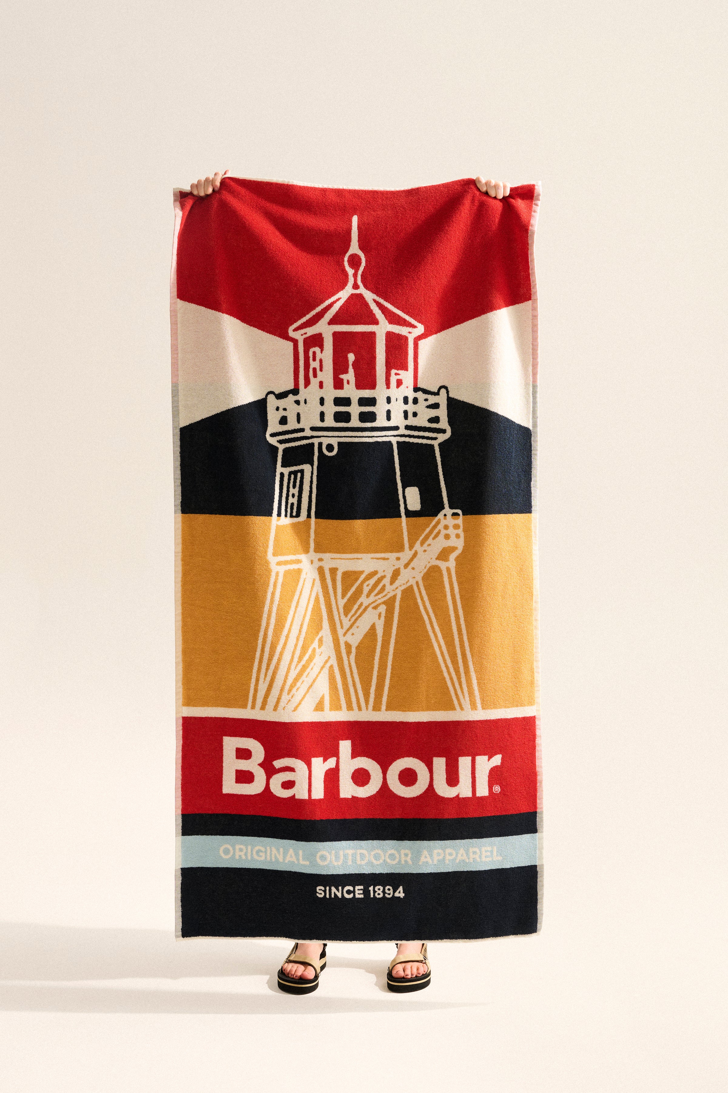 An image of the Barbour Archive Beach Towel