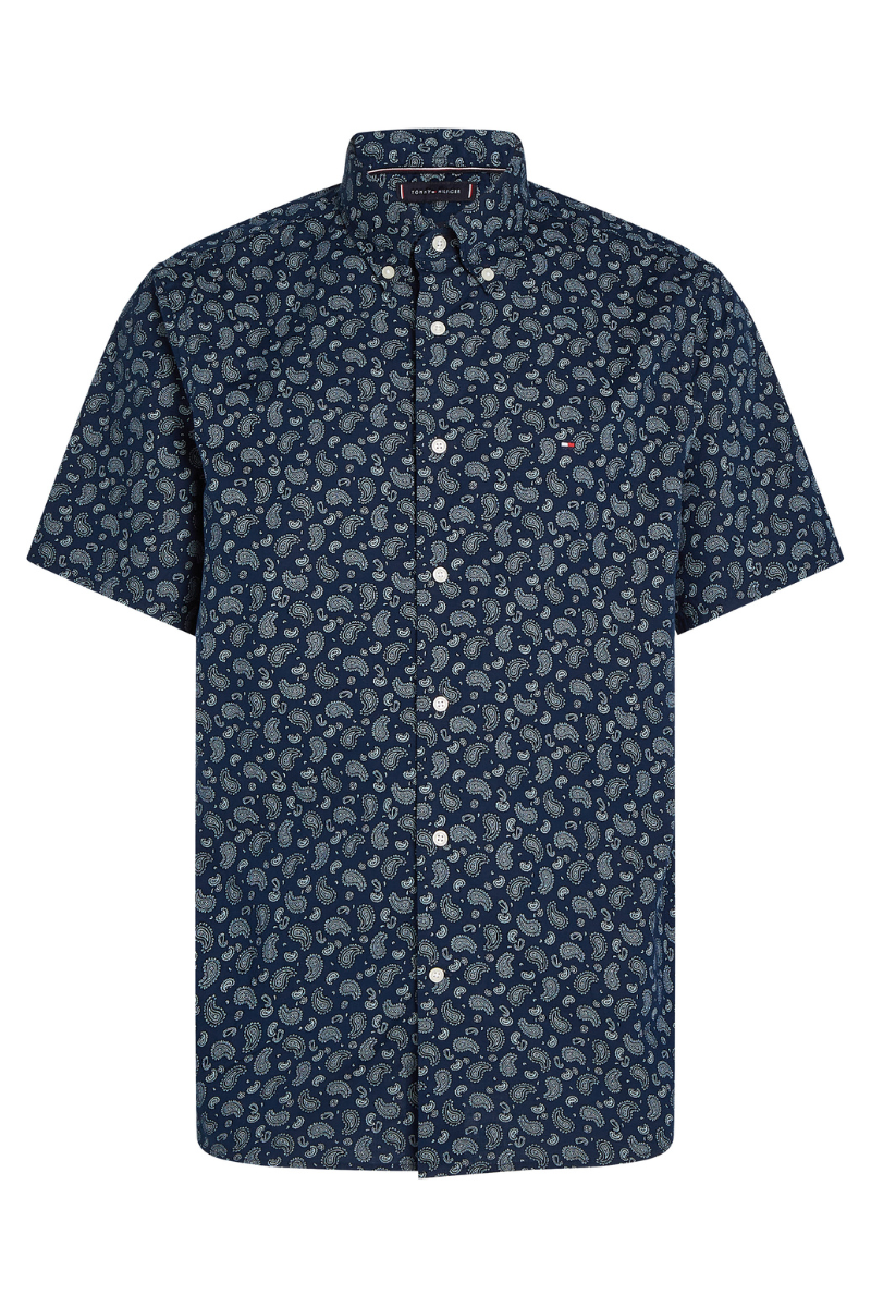 Cotton Linen Paisley Shirt