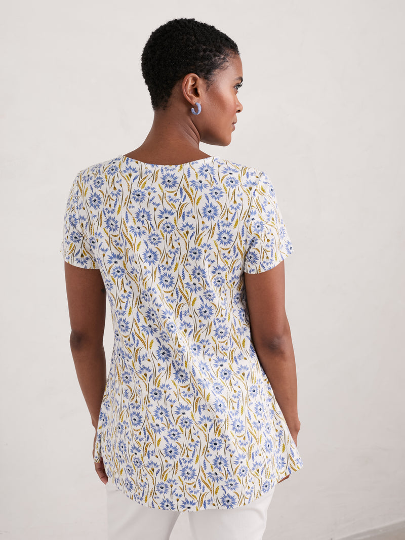 An image of the Seasalt Short Sleeve Drawing Book Top