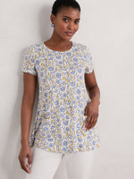 An image of the Seasalt Short Sleeve Drawing Book Top