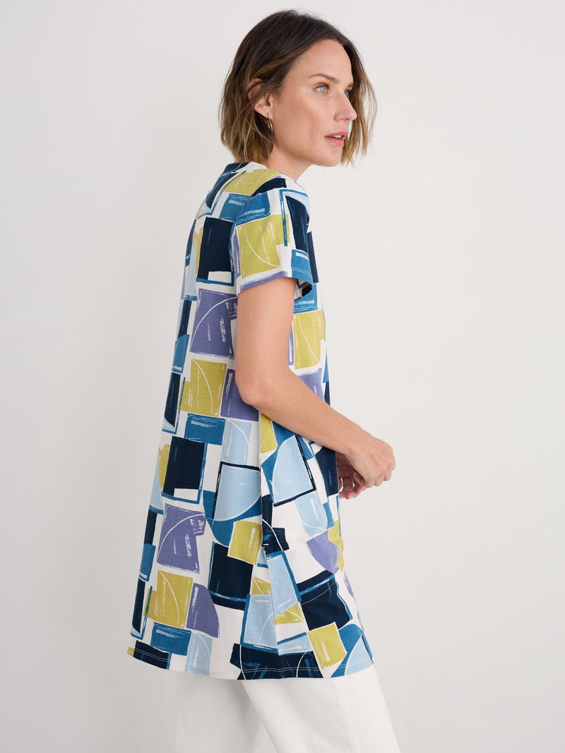 An image of the Seasalt Short Sleeve Wreathe Tunic