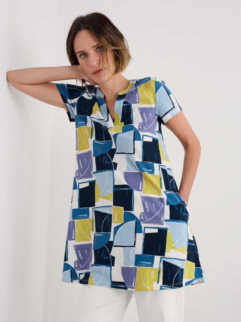 An image of the Seasalt Short Sleeve Wreathe Tunic