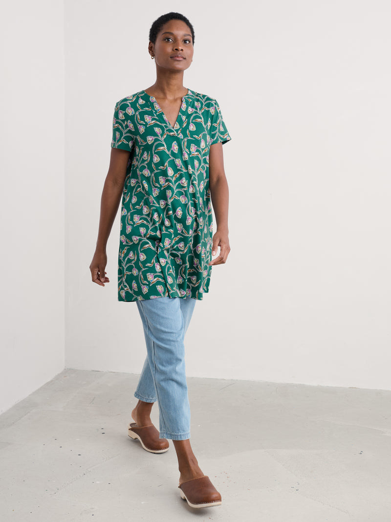 An image of the Seasalt Short Sleeve Wreathe Tunic