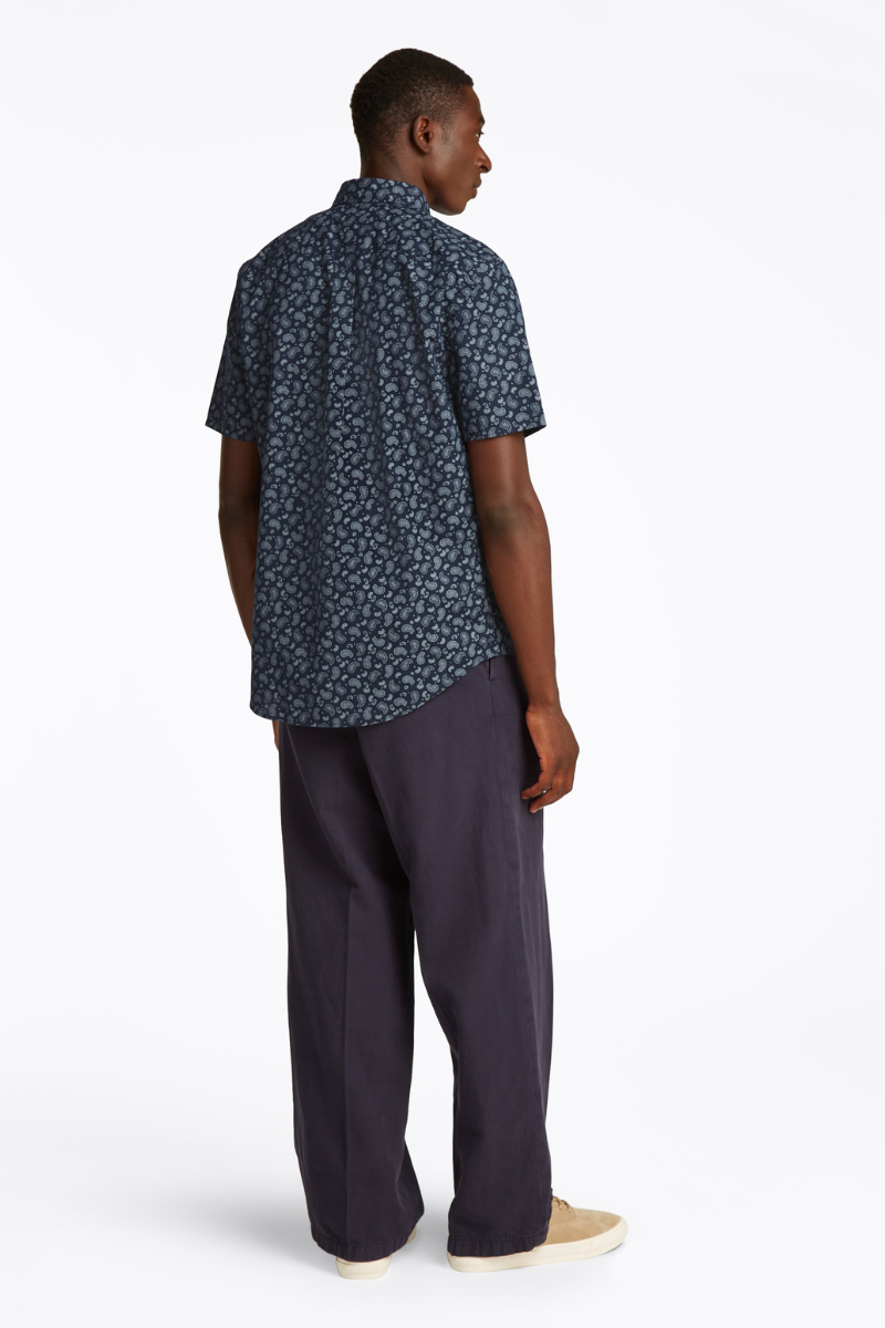 Cotton Linen Paisley Shirt