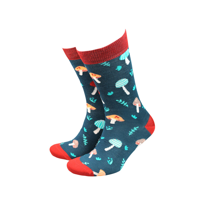 An image of the Smiling Faces Mushrooms - Bamboo Socks