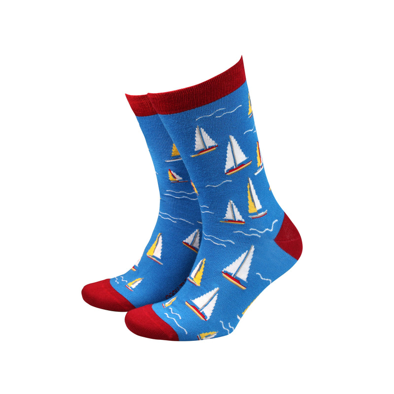 An image of the Smiling Faces Sailing - Bamboo Socks