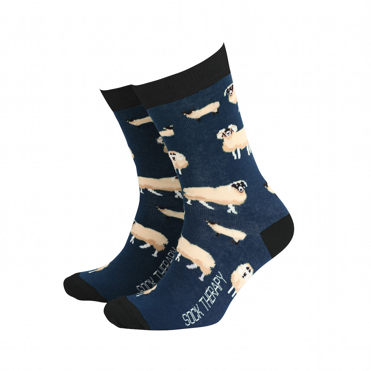 An image of the Smiling Faces Sheep - Bamboo Socks
