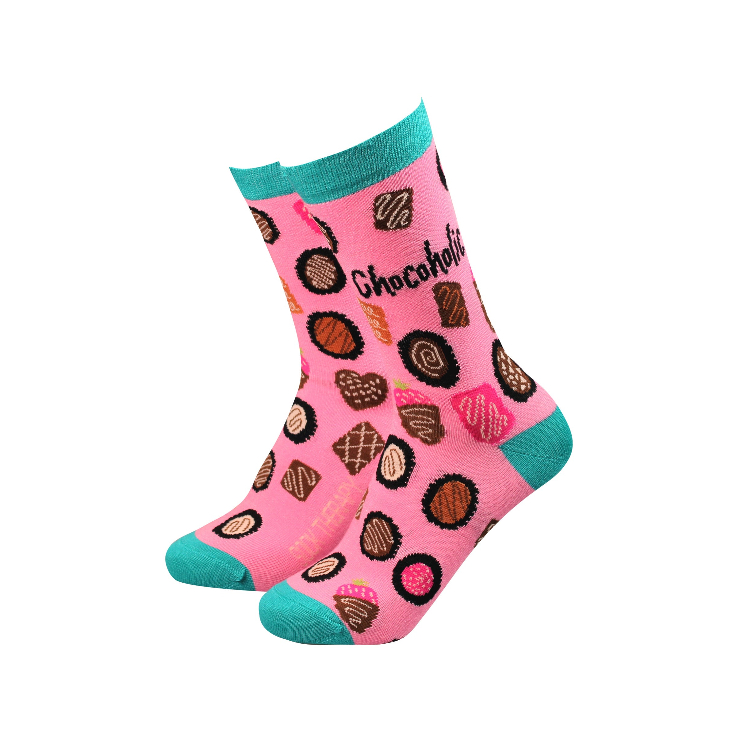 An image of the Smiling Faces Chocoholic - Bamboo Socks