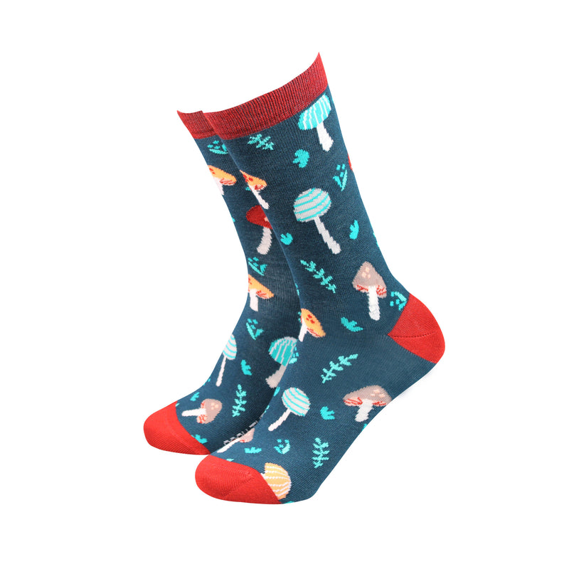 An image of the Smiling Faces Mushrooms - Bamboo Socks