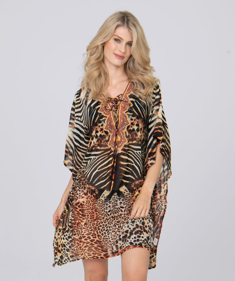 An image of the Pia Rossini Saffie Kaftan