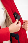 An image of the Lighthouse Scarlet Ladies Coat