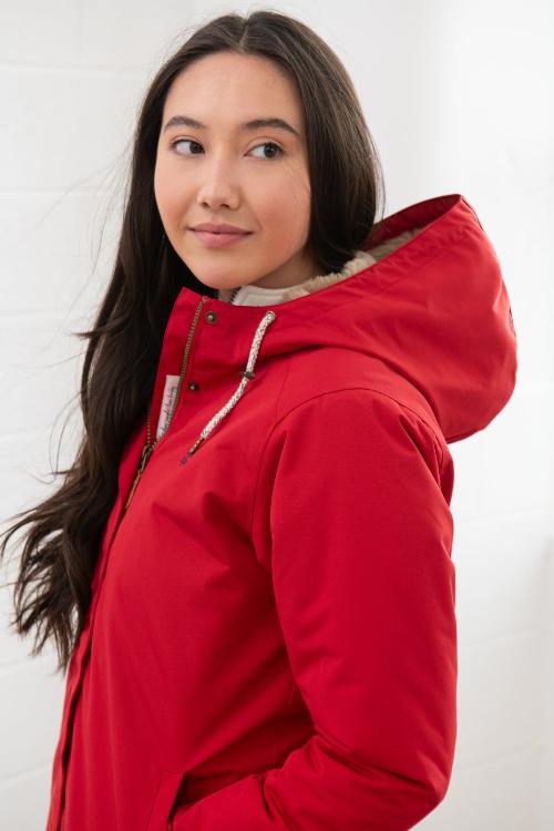 An image of the Lighthouse Scarlet Ladies Coat