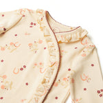 An image of the Eleanor Charles The Horseshoe Floral Print Frill Romper