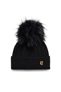 An image of the Holland Cooper Sloane Cable Bobble Hat