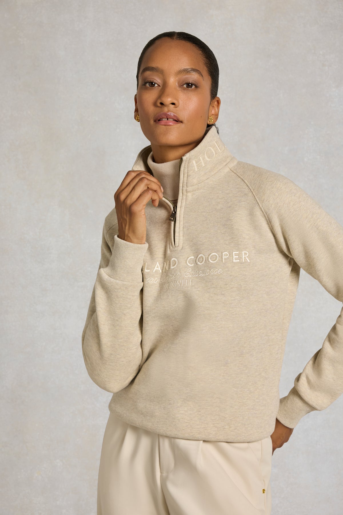 Sporting Goods Zip Henley