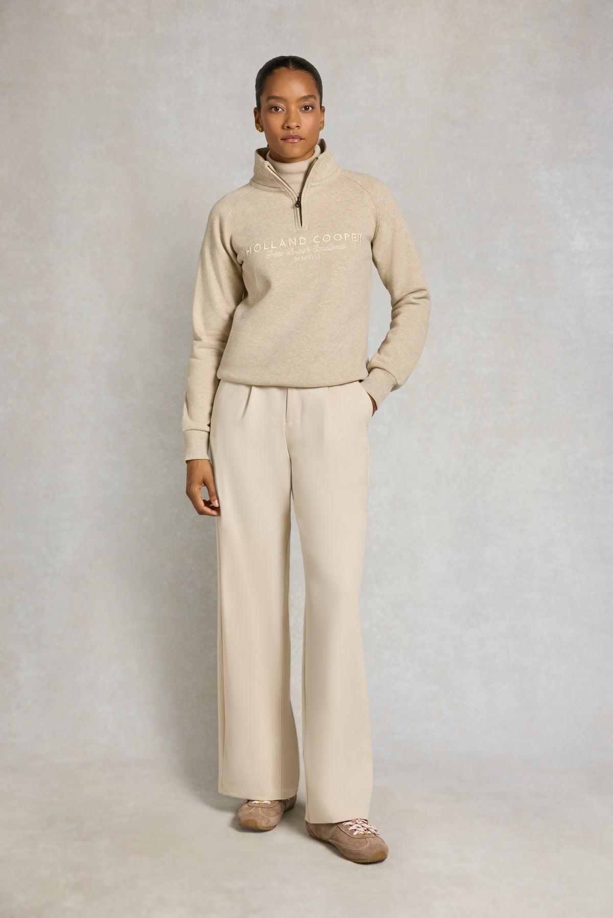 Sporting Goods Zip Henley