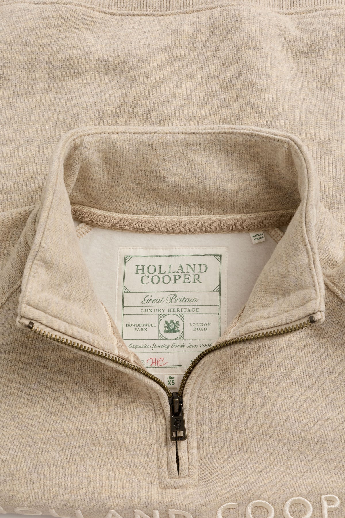 Sporting Goods Zip Henley