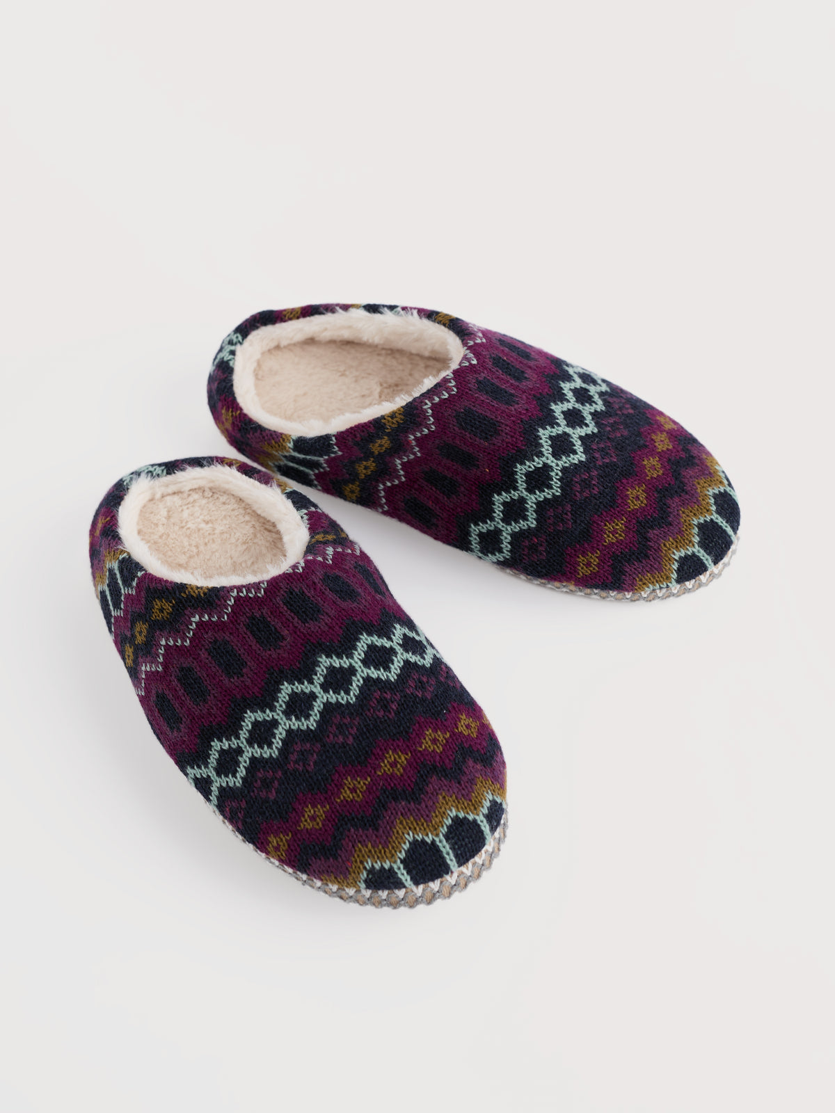 An image of the Seasalt Starry Eyed Slipper Fair Isle Knit