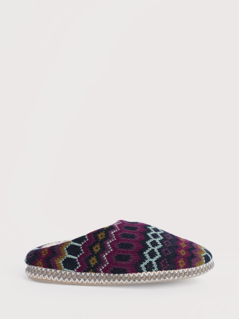 An image of the Seasalt Starry Eyed Slipper Fair Isle Knit