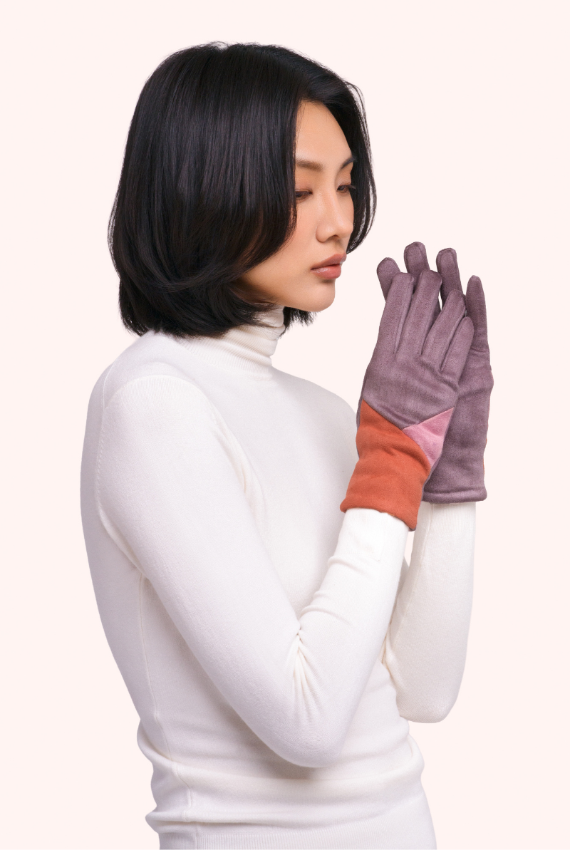 Roma Gloves in Tangerine Mix