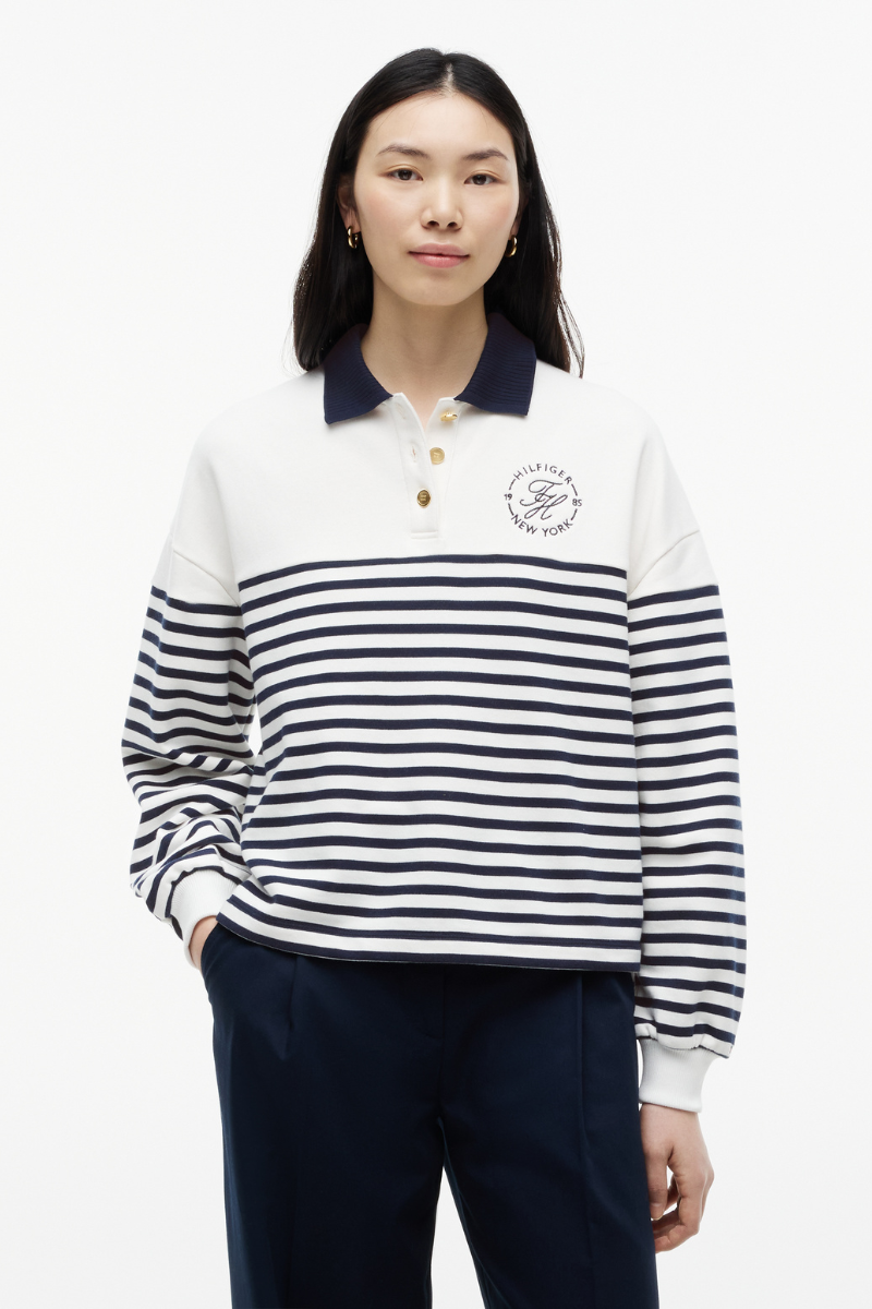 Relaxed Polo Sweatshirt