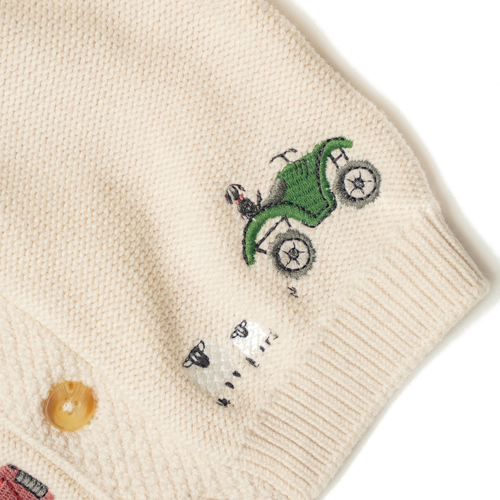 An image of the Eleanor Charles On The Farm Cardigan