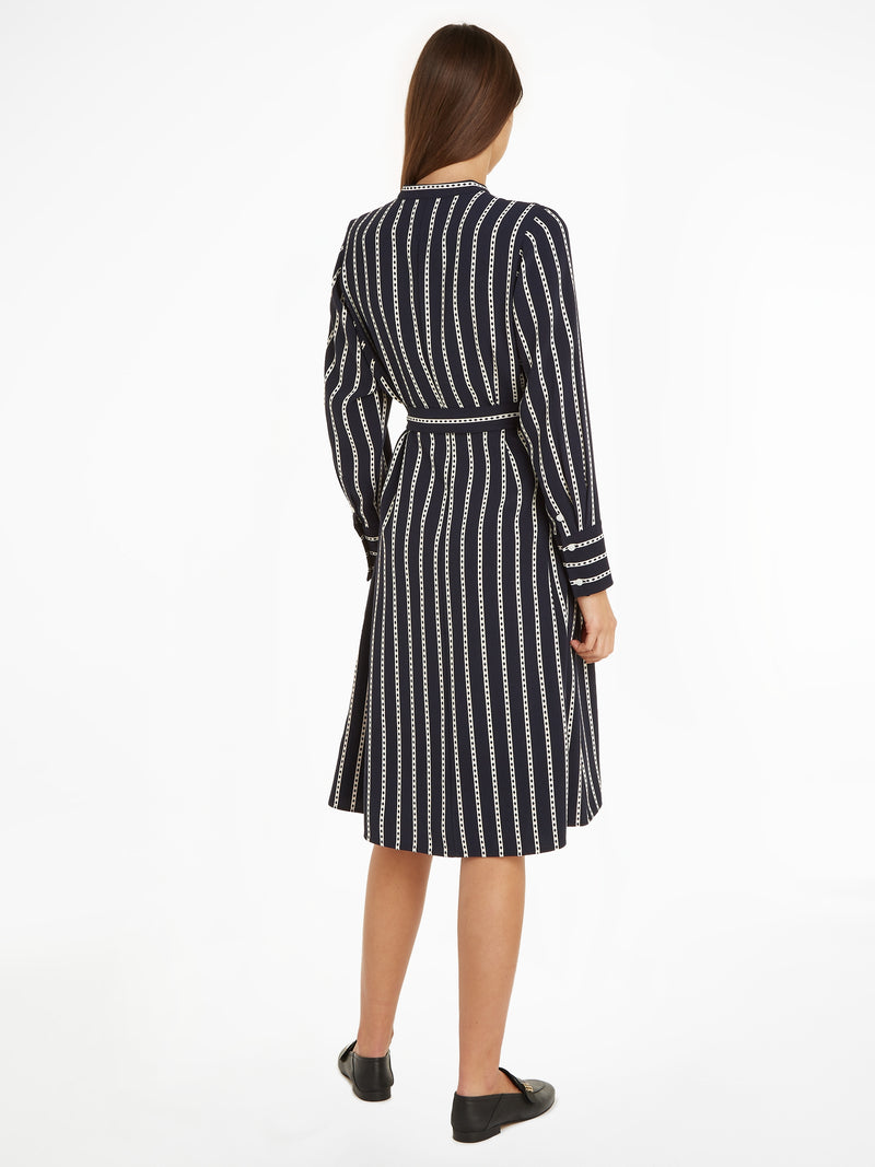 An image of the Tommy Hilfiger Argyle Stripe Dress