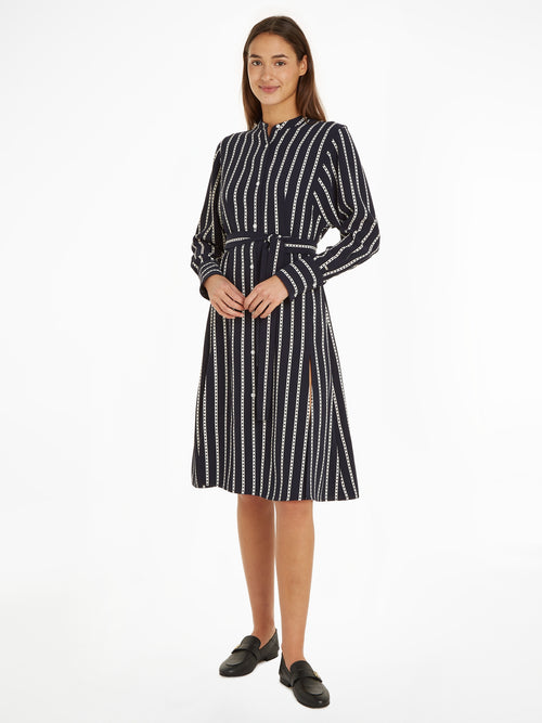 An image of the Tommy Hilfiger Argyle Stripe Dress