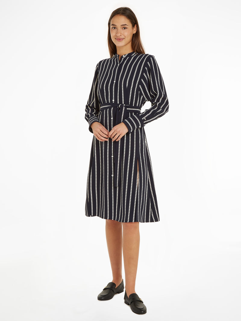 An image of the Tommy Hilfiger Argyle Stripe Dress