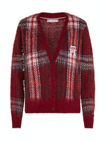 An image of the Tommy Hilfiger Tartan Check V-Neck Cardi